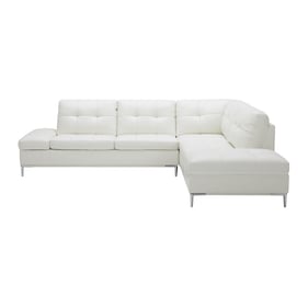 JM Furniture Leonardo White RAF Sectional