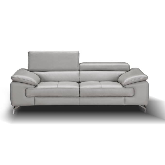 JM Furniture Liam Grey Leather Sofa JNM-18758-S