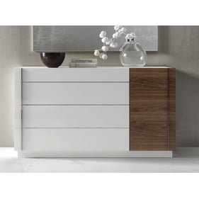 JM Furniture Lisbon White Walnut Dresser