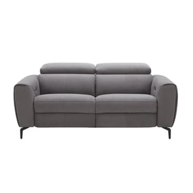 JM Furniture Lorenzo Grey Fabric Loveseat