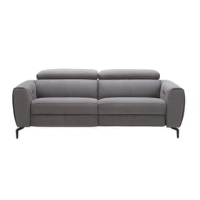 JM Furniture Lorenzo Grey Fabric Sofa