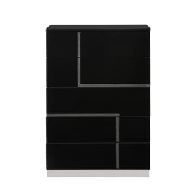 JM Furniture Lucca Black Chest