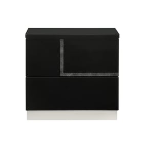 JM Furniture Lucca Black Right Facing Night Stand