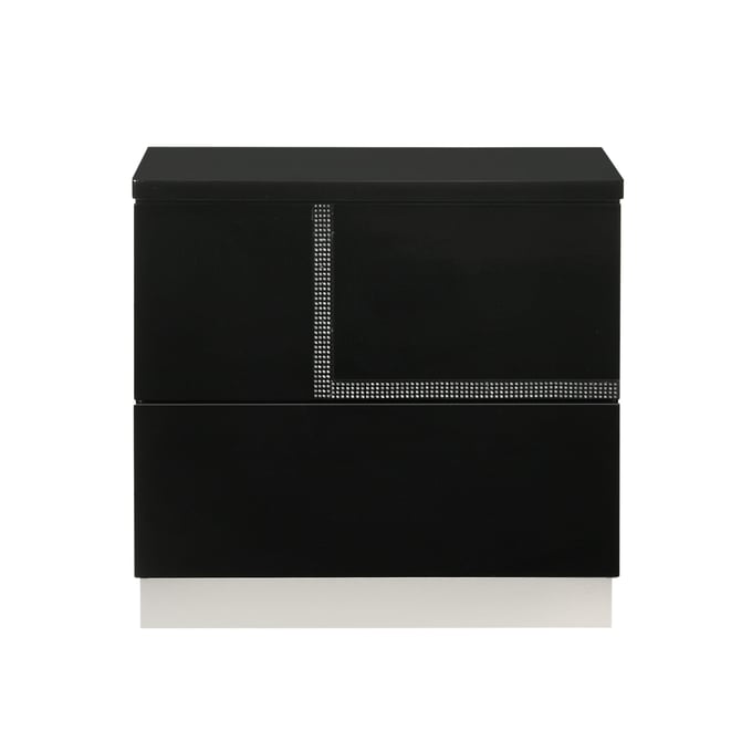 JM Furniture Lucca Black Right Facing Night Stand JNM-17685-NSR