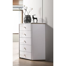 JM Furniture Lucera White Chest