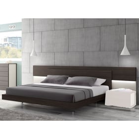 JM Furniture Maia Light Grey Wenge King Bed