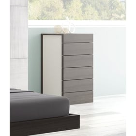 JM Furniture Maia Light Grey Wenge 6 Drawer Chest