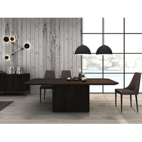 JM Furniture Moderna Wenge Taupe Grey 7pc Dining Room Set