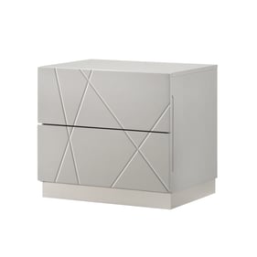 JM Furniture Naples Grey Night Stand