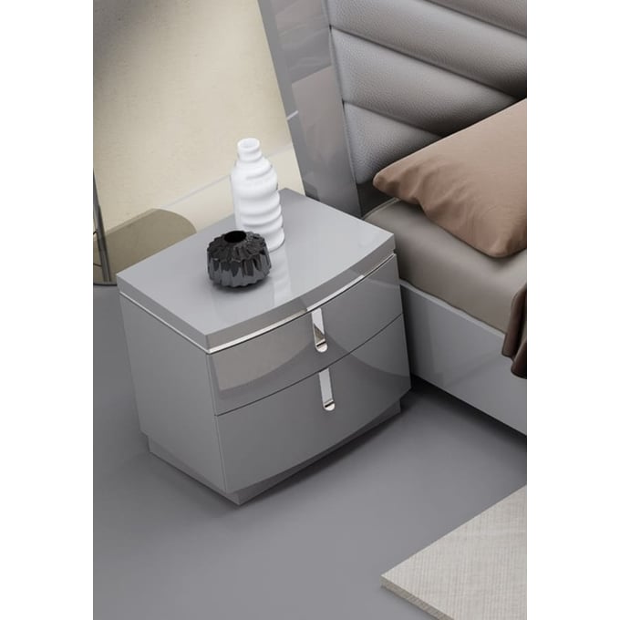 JM Furniture New York Grey Night Stand JNM-18215-NS