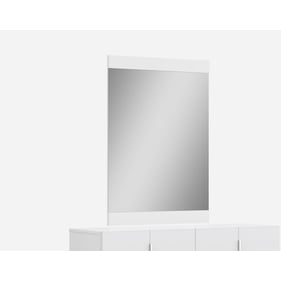 JM Furniture Oslo White Mirror