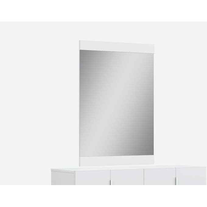 JM Furniture Oslo White Mirror JNM-17485-M