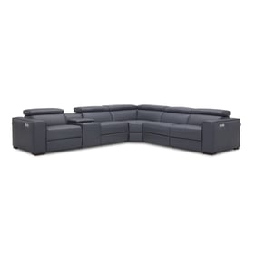 JM Furniture Picasso Blue Grey Motion Sectional