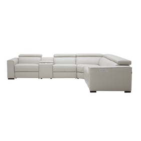 JM Furniture Picasso Silver Grey Motion Sectional