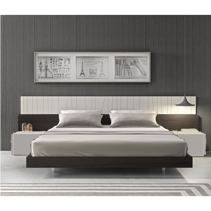 JM Furniture Porto Light Grey Wenge Queen Bed JNM-17867-Q