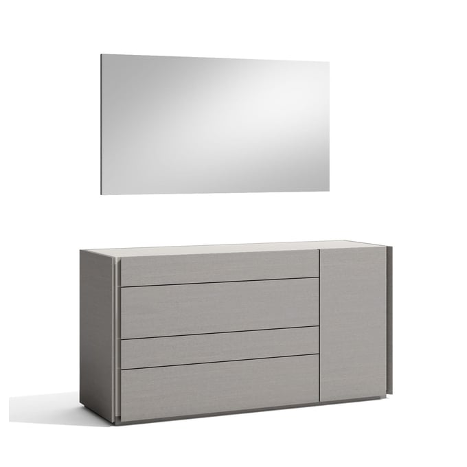 JM Furniture Porto Grey Dresser and Mirror JNM-17865-DM