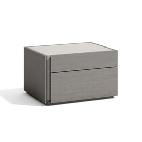 JM Furniture Porto Grey Left Facing Night Stand