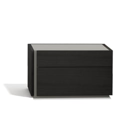 JM Furniture Porto Light Grey Wenge Left Facing Night Stand