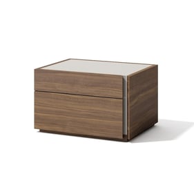 JM Furniture Porto Walnut Right Facing Night Stand