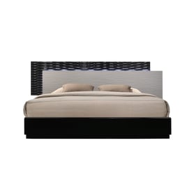 JM Furniture Roma Black Grey Queen Bed