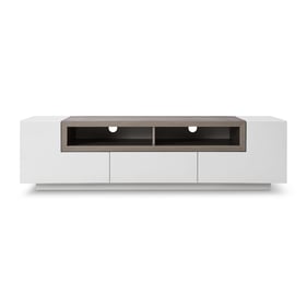 JM Furniture TV002 White Grey TV Stand