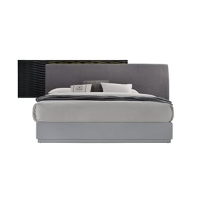 JM Furniture Tribeca Black Grey Queen Bed