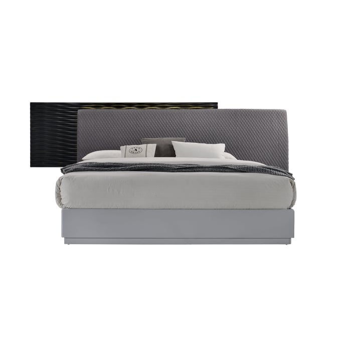 JM Furniture Tribeca Black Grey Queen Bed JNM-18869-Q