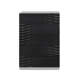 JM Furniture Tribeca Black Grey Chest