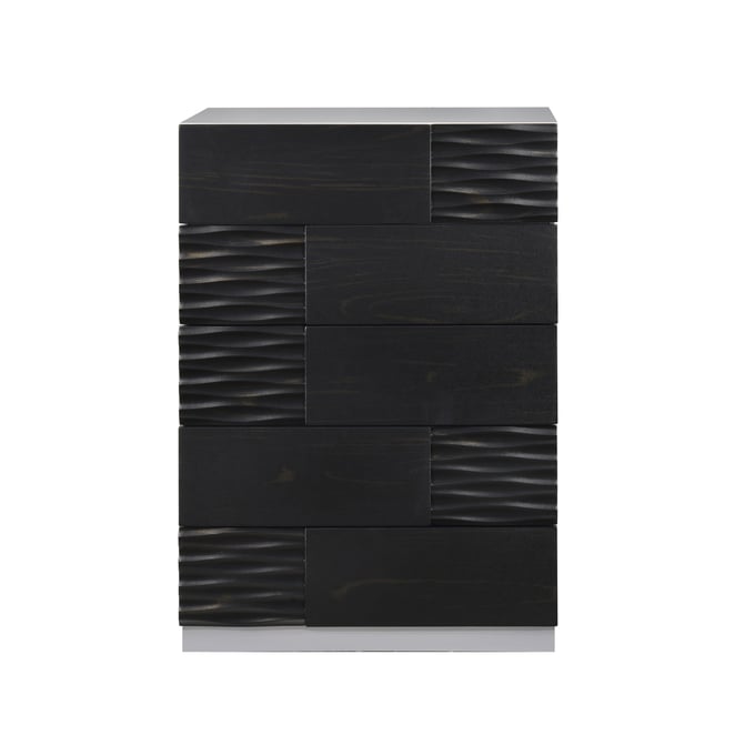 JM Furniture Tribeca Black Grey Chest JNM-18869-C