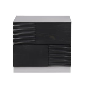 JM Furniture Tribeca Black Grey Night Stand