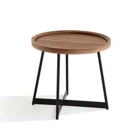 JM Furniture Uptown Walnut Black End Table