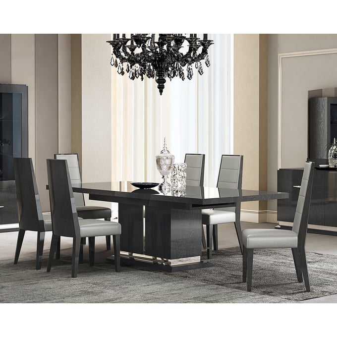 JM Furniture Valentina Grey 7pc Dining Room Set JNM-18452-DR-S1