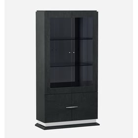 JM Furniture Valentina Grey Vitrine