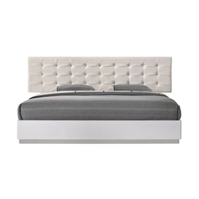 JM Furniture Verona White King Bed