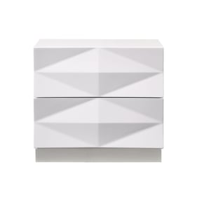 JM Furniture Verona White Night Stand