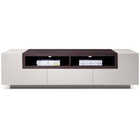 JM Furniture TV002 Grey High Gloss Brown Oak TV Stand