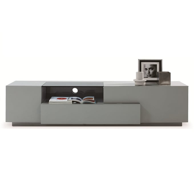 JM Furniture TV015 Grey High Gloss TV Stand JNM-17873