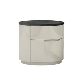 JM Furniture Amsterdam Grey Night Stand