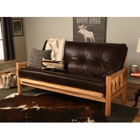 Kodiak Furniture Lodge Natural Frame Oregon Trail Java Mattress Futon