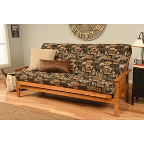 Kodiak Furniture Monterey Butternut Frame Peters Cabin Mattress Futon