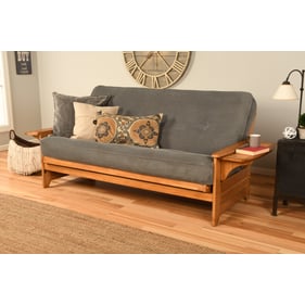 Kodiak Furniture Phoenix Butternut Frame Marmont Thunder Mattress Futon