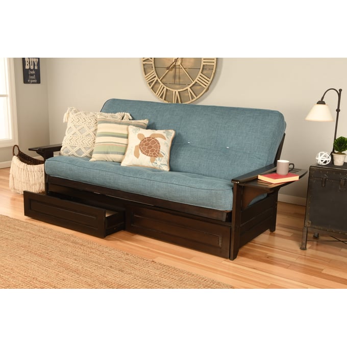 https://theclassyhome.com/cdn-cgi/imagedelivery/K9ujGRqvNfqfE142MRCVdQ/KOD-Phoenix-Frame-Espresso-Finish-Linen-Aqua-Mattress-Storage-Drawers/dvi