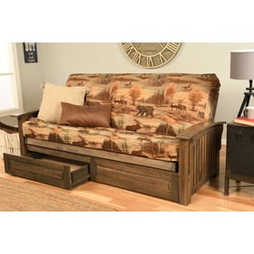 Kodiak Furniture Washington Walnut Frame Canadian Mattress Storage Drawers ...