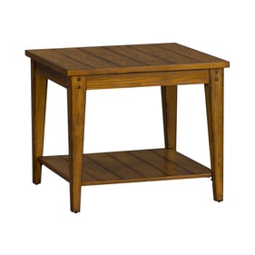 Liberty Lake House Oak Square Lamp Table