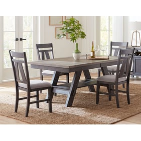 Liberty Lawson Slate Weathered Gray 5pc Dining Room Set