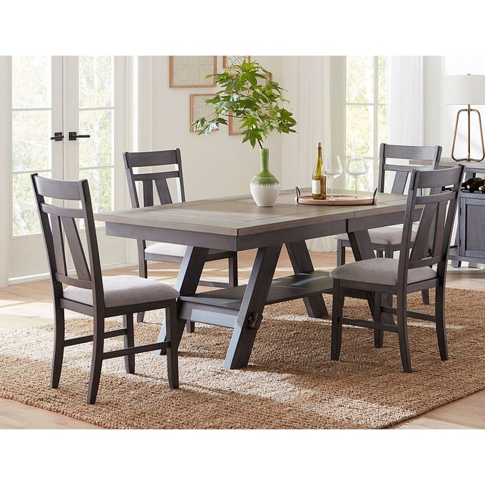 Liberty Lawson Slate Weathered Gray 5pc Dining Room Set LBRT-116GY-DR-S1