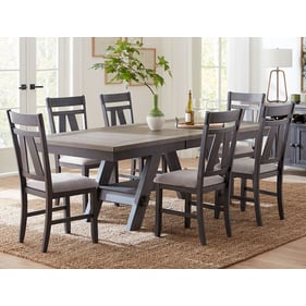 Liberty Lawson Slate Weathered Gray 7pc Dining Room Set