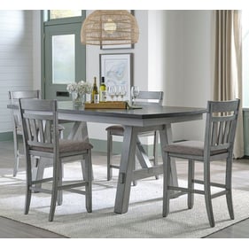 Liberty Newport Smokey Grey 5pc Counter Height Set