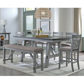 Liberty Newport Smokey Grey 6pc Counter Height Set