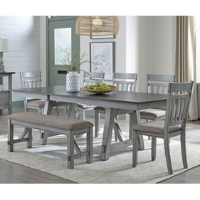 Liberty Newport Smokey Grey 6pc Dining Room Set